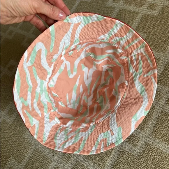 Helly Hansen Reversible Bucket Hat Orange Camo Outdoor Beach Vacation O/S - Picture 6 of 9